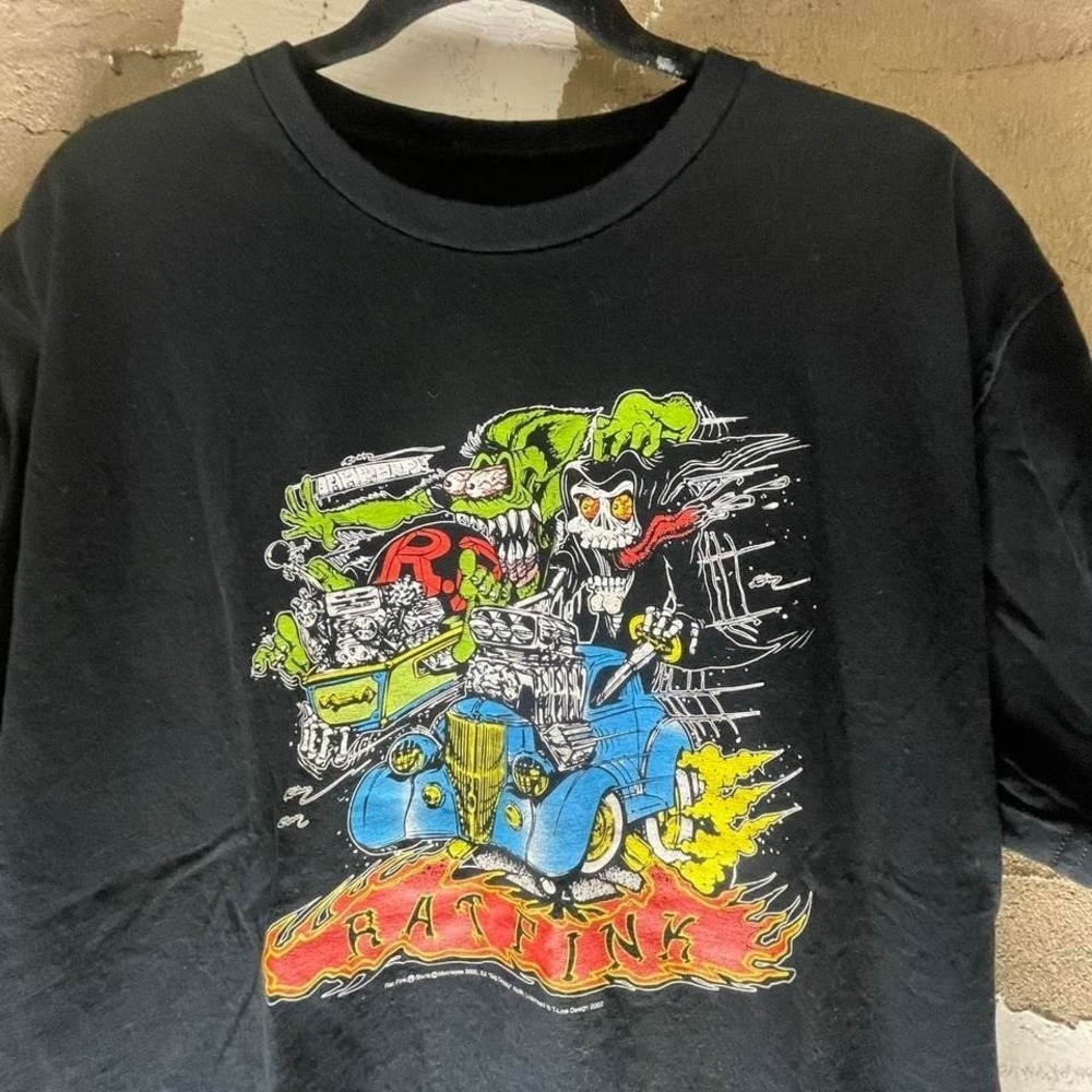 Rare Vintage Rat Fink Ed Roth Graphic Tee Not Reprint